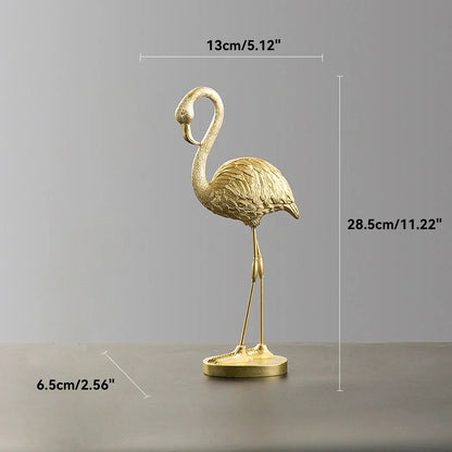 LZINA™ | Nordic Flamingo Figurine Figure Statue Sculpture Living Room Office Wedding Party Ornaments Home Decor Decoration Accessories