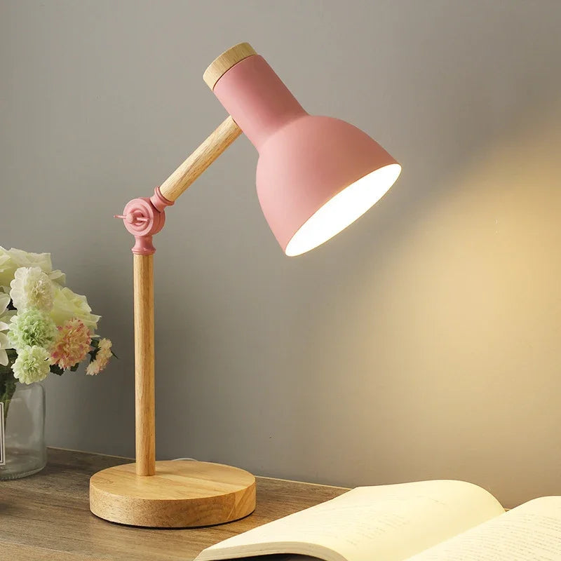 BowLift Dyed Wooden Table Lamp – Bold Color, Warm Ambient Glow