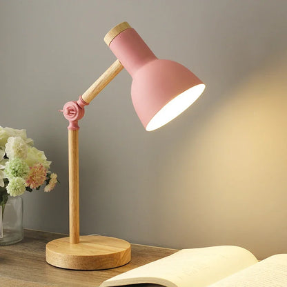 BowLift Dyed Wooden Table Lamp – Bold Color, Warm Ambient Glow