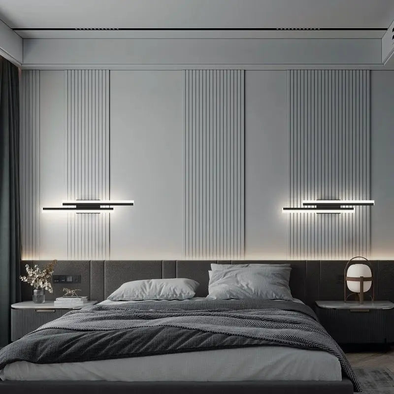 BowLift Modern LED Wall Lamp – Black & Gold Acrylic Accent Light for Elegant Room Décor