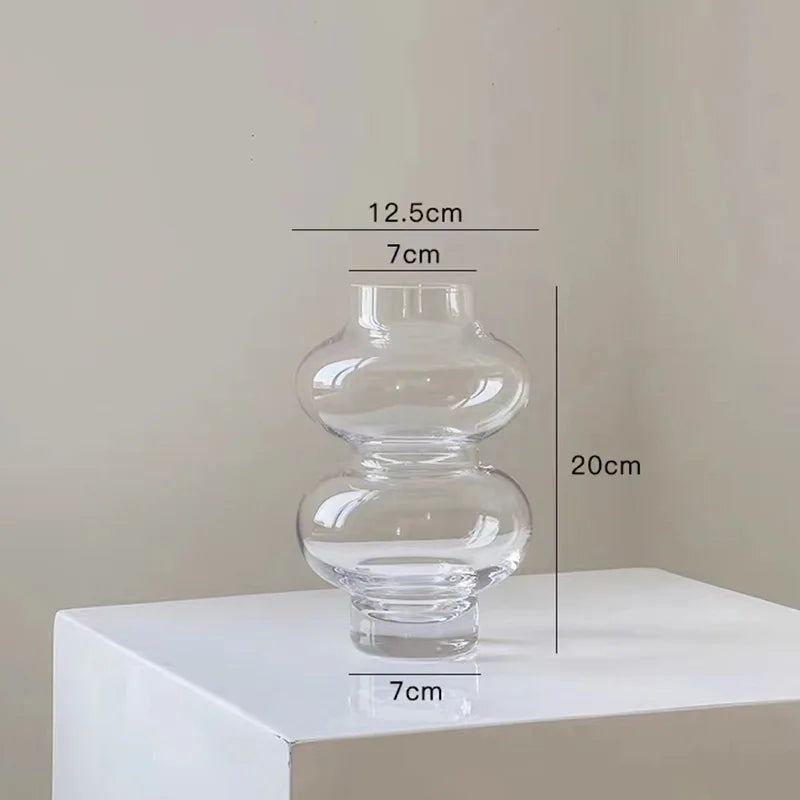 LZINA™ | Chubby 2-stage glass vase