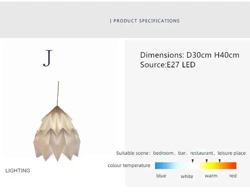 BowLift | Exquisite Origami-Inspired Paper Lantern for Elegant Ambiance