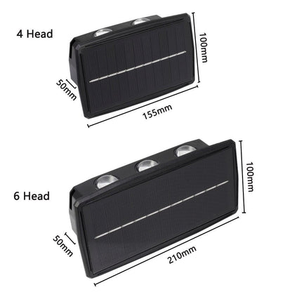 LZINA™ | Solar LED Up/Down Outdoor Wall Light Waterproof