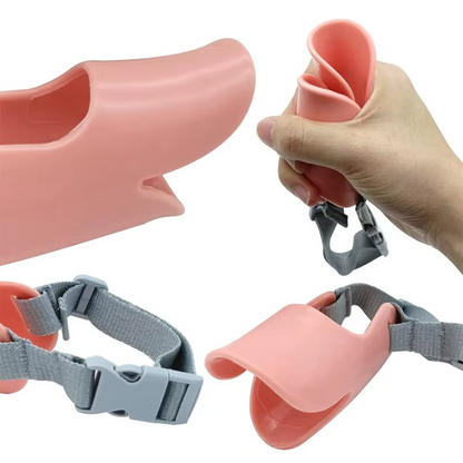 LZINA™ | Adjustable Silicone Duckbill Dog Muzzle for Small and Large Dogs