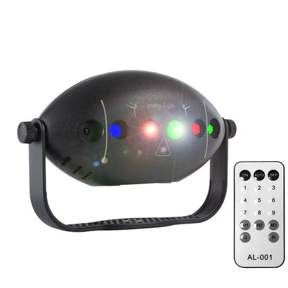 BowLift RGB Disco Lights – Stage DJ Laser Projector with Strobe for Club, Home & Holiday Party Decor