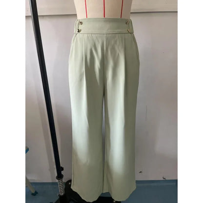 Women’s High Waist Straight Leg Office Trousers