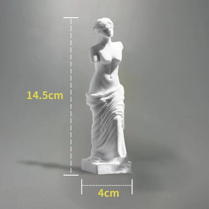 LZINA™ | Nordic INS Style Character Plaster Statue DIY Painted Sketch Photography Props Table Decorations Home Art Plaster Decoration