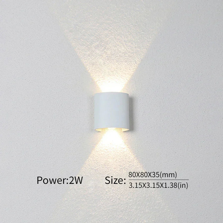 BowLift: Modern Indoor/Outdoor LED Wall Lamp — Versatile Lighting for Any Space
