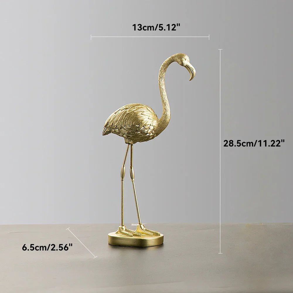 LZINA™ | Nordic Flamingo Figurine Figure Statue Sculpture Living Room Office Wedding Party Ornaments Home Decor Decoration Accessories