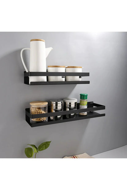 BowLift | Modern black floating shelves