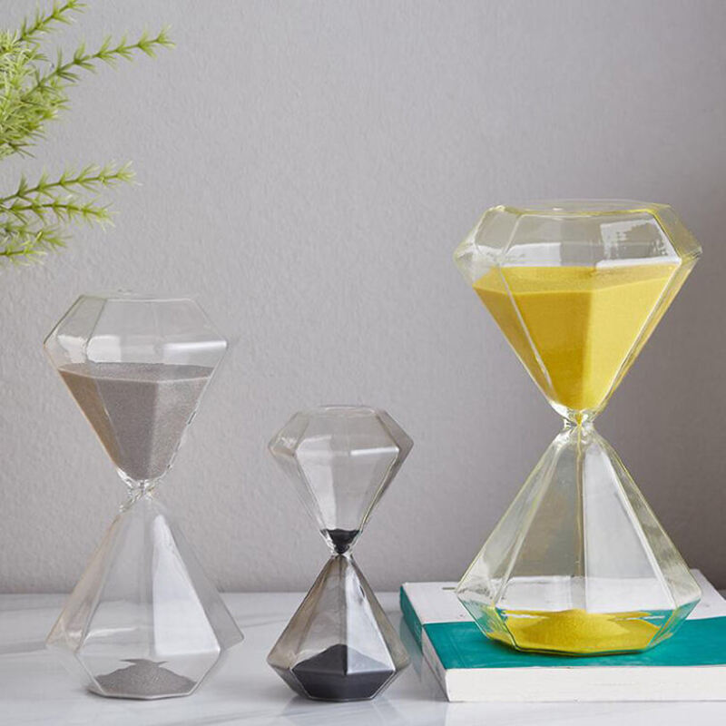 LZINA™ | 5–60 Minute diamond hourglass, hourglass, hourglass, children's gift, hourglass, home decoration, available in multiple color options