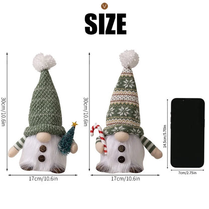 LZINA™ | Christmas Gnome Decoration | LED Night Light | Warm Glow Holiday Ornament
