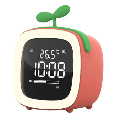 LZINA™ | Cartoon Bunny LED Alarm Clock with Night Light – Rechargeable, Cute Digital Display for Kids & Bedrooms