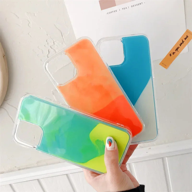 LZINA™ | Luminous Quicksand iPhone Case