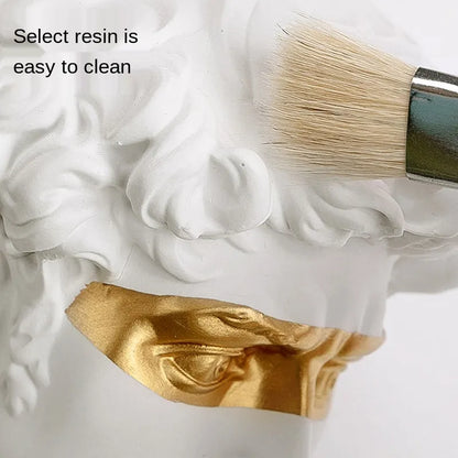 LZINA™ | Statues for decoration, 15 cm, David, coffee table, home decoration, ornaments, bust of a room made of plaster, white resin, decorative art sculpture
