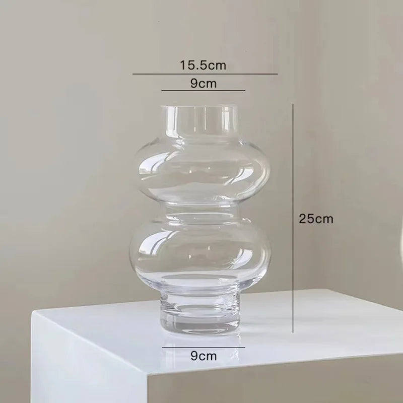 LZINA™ | Chubby 2-stage glass vase