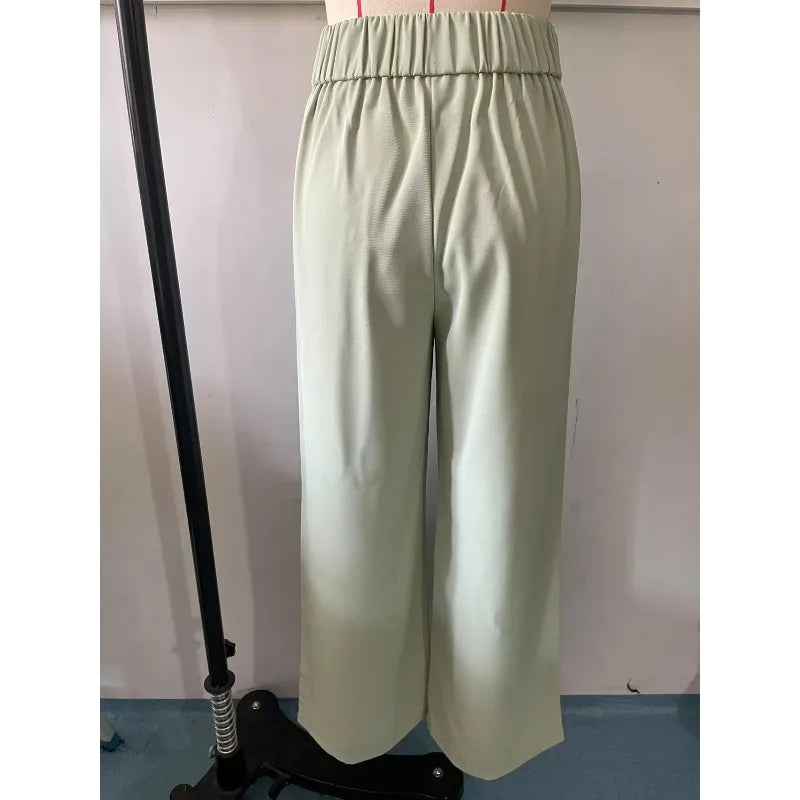 Women’s High Waist Straight Leg Office Trousers