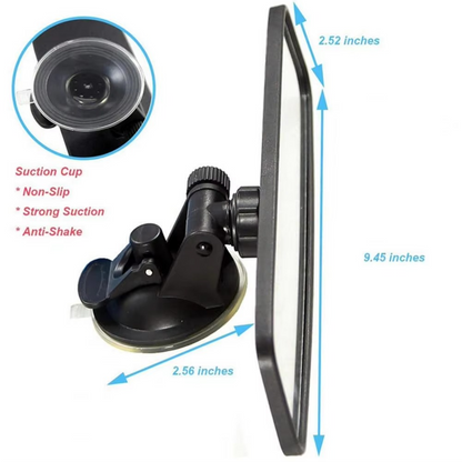 BowLift | Universal High-Clarity Learner’s Rearview Mirror with Strong Suction Cup