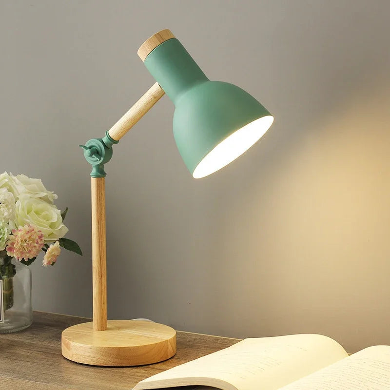 BowLift Dyed Wooden Table Lamp – Bold Color, Warm Ambient Glow