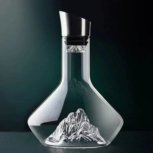 BowLift | 1500ml Iceberg Decanter Creative lead-free crystal material luxury high-quality home red wine wine distributor decanter wine jug