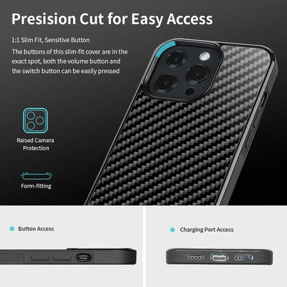 LZINA™ | Magsafe Carbon Fiber Shockproof iPhone Case