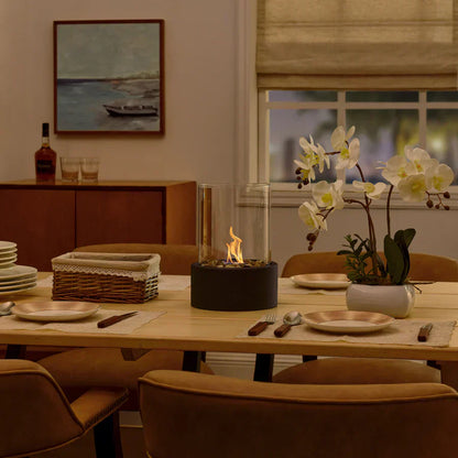 BowLift | LumiFlame: Modern Portable Heater for Instant Warmth Anywhere