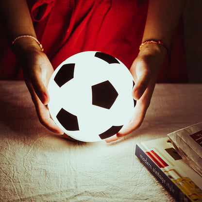 BowLift Creative Soccer Silicone LED Night Light — USB-Charging Table Lamp