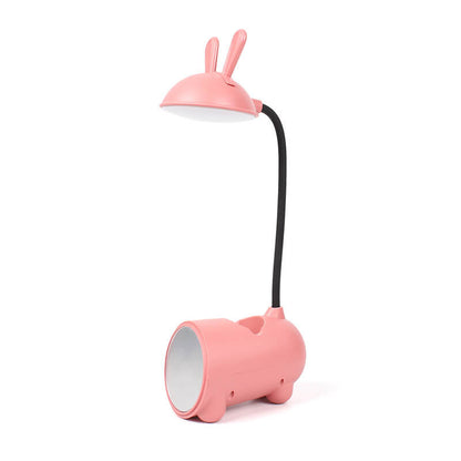 BowLift Cartoon Rabbit LED Touch Desk Lamp with USB Pen Holder