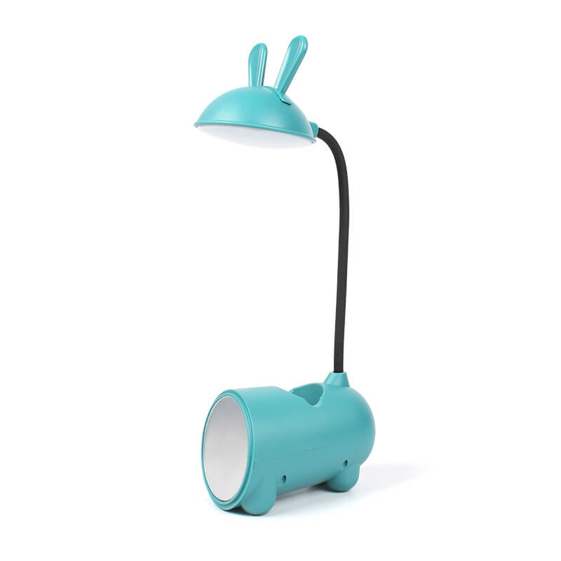 BowLift Cartoon Rabbit LED Touch Desk Lamp with USB Pen Holder