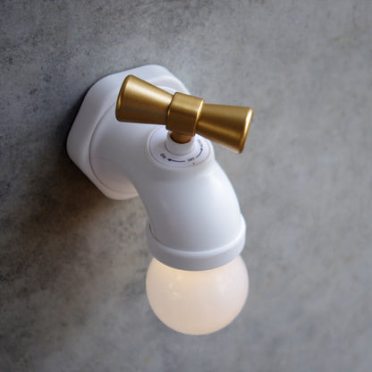 BowLift Modern Faucet-Style USB-Powered LED Night Light Wall Lamp - ABS/PC