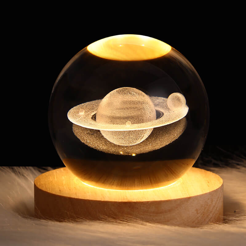 Enchanted Star System Crystal Ball USB LED Night Light Table Lamp