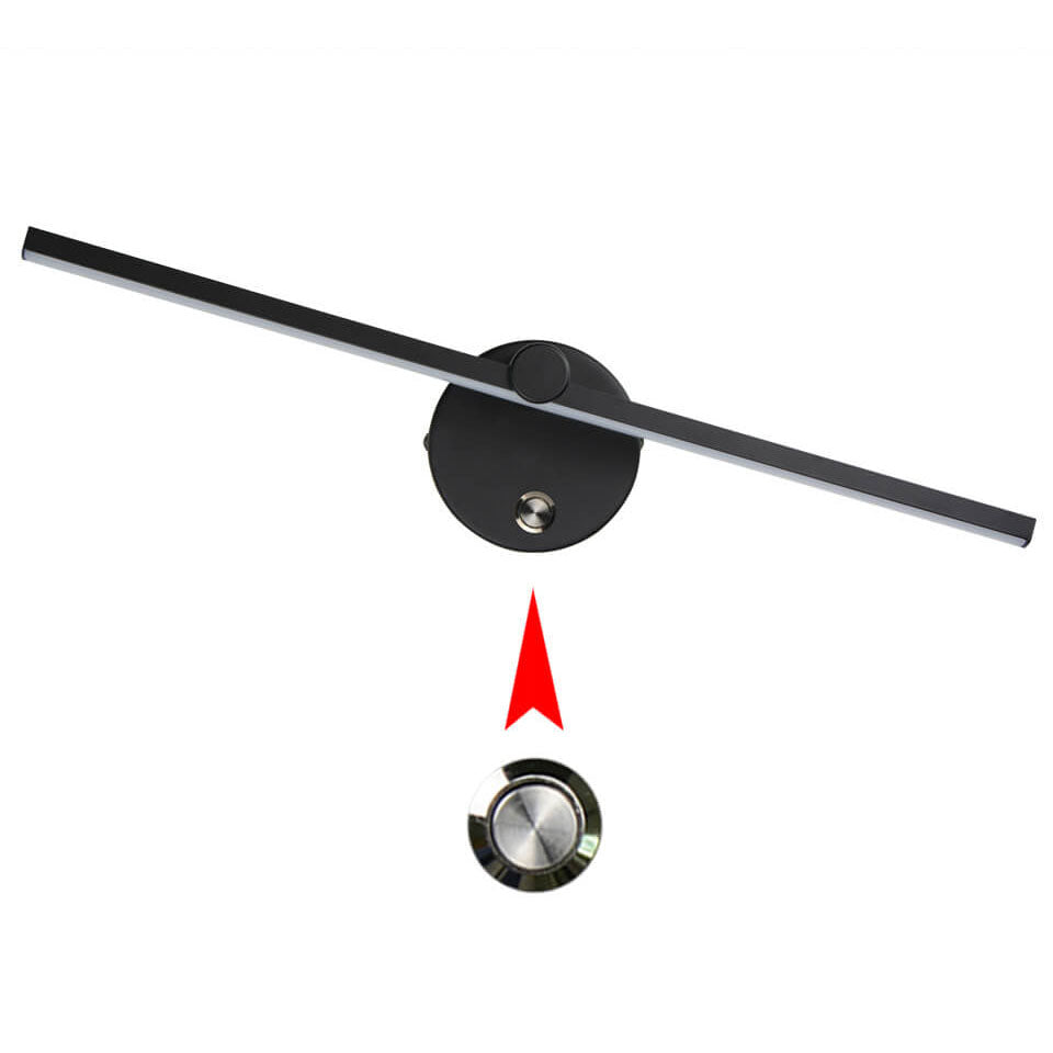 BowLift Nordic Minimalist Aluminium Long Bar LED Mirror Wall Light with Switch
