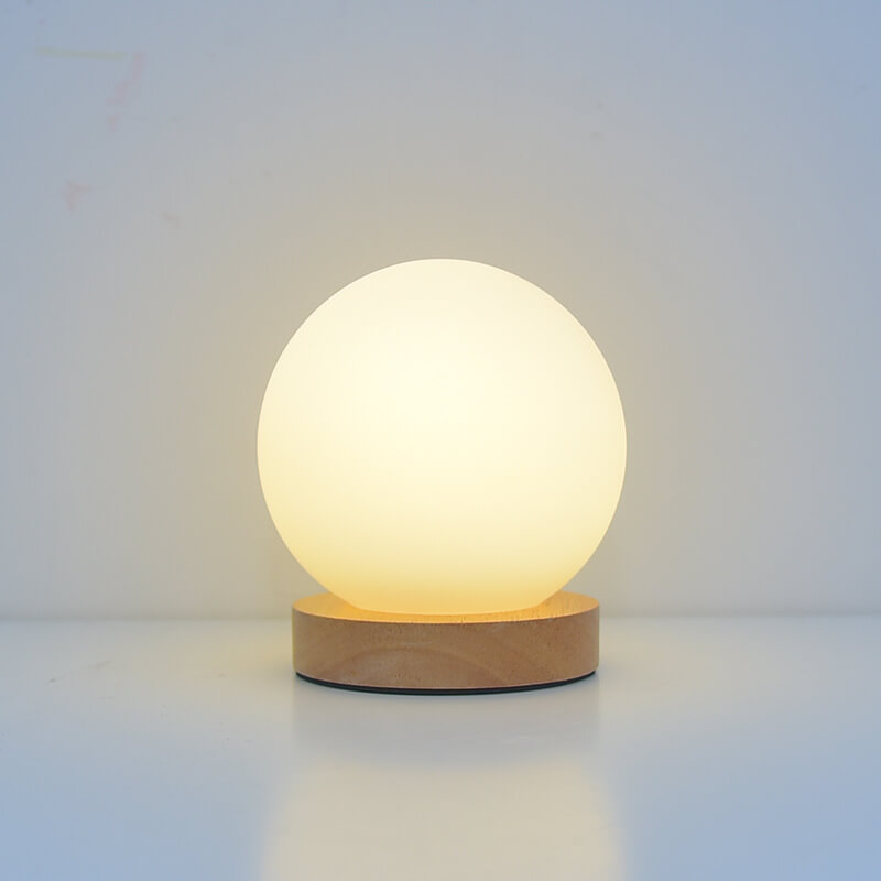 BowLift | Sleek Minimalist Round USB-Rechargeable LED Night Light Table Lamp
