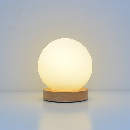 BowLift | Sleek Minimalist Round USB-Rechargeable LED Night Light Table Lamp
