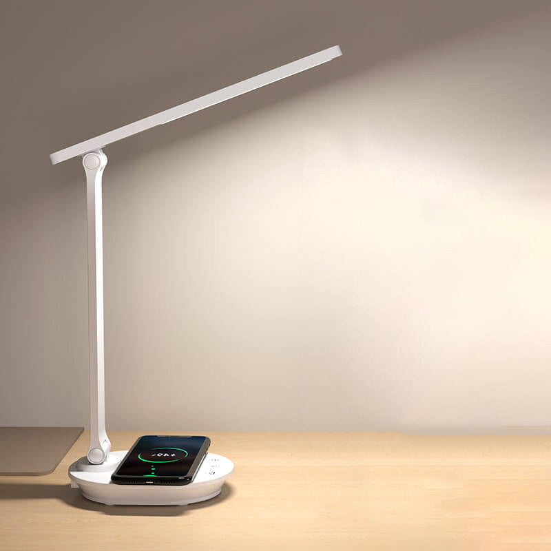 BowLift Modern Double-Foldable Eye-Care LED Desk Lamp, Wireless & Rechargeable