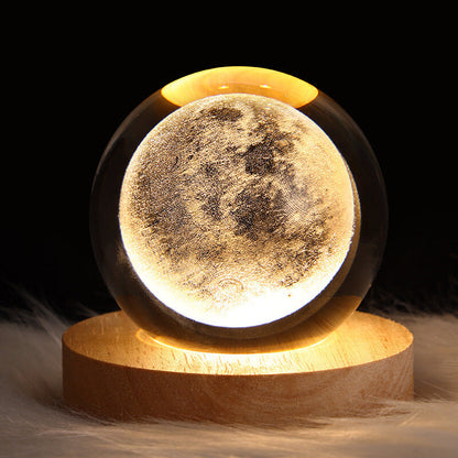 Enchanted Star System Crystal Ball USB LED Night Light Table Lamp