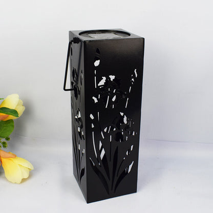 LZINA™ | Solar Butterfly Rose Pattern Hollow Column LED Outdoor Waterproof Decorative Lamp