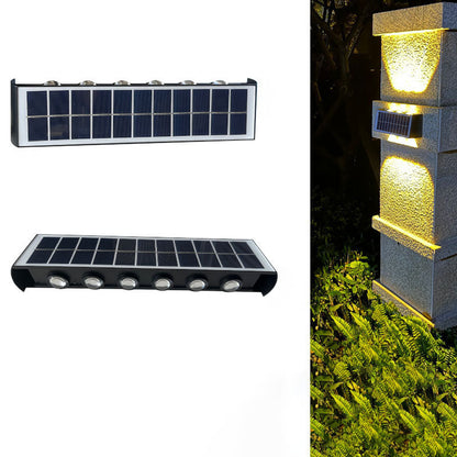 LZINA™ | Modern Simplicity Solar Waterproof Rectangular ABS PMMA LED Wall Light Lamp For Outdoor Patio