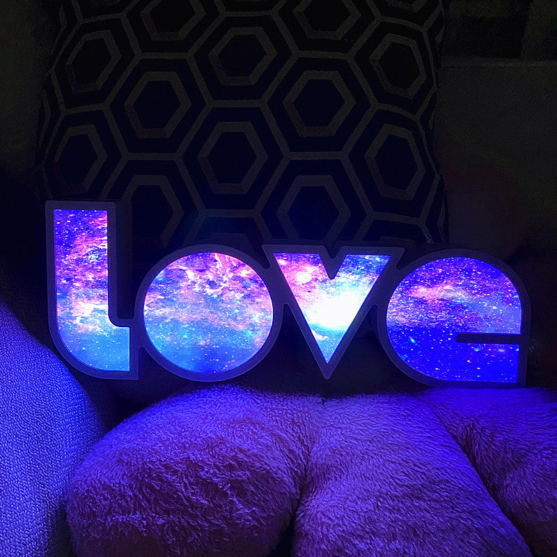 BowLift Modern Art Deco Waterproof PS Love Letters LED Table Lamp – Perfect Bedroom Accent