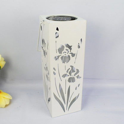 LZINA™ | Solar Butterfly Rose Pattern Hollow Column LED Outdoor Waterproof Decorative Lamp