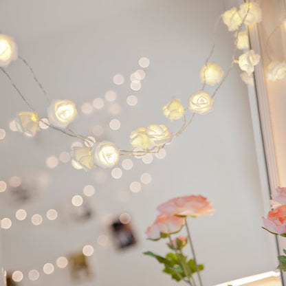 BowLift 30 LED Rose Fairy Lights – Warm White Glow