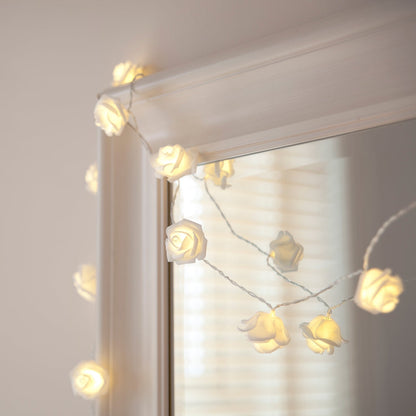 BowLift 30 LED Rose Fairy Lights – Warm White Glow