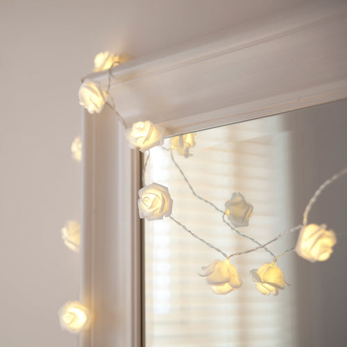 BowLift 30 LED Rose Fairy Lights – Warm White Glow