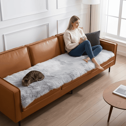 BowLift | Fluffy velvet sofa cover with noble aesthetics