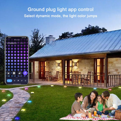 LZINA™ | CP01 Outdoor WIFI Smart APP Control Garden Light Music Synchronization Outdoor Ground Lights (US Plug)