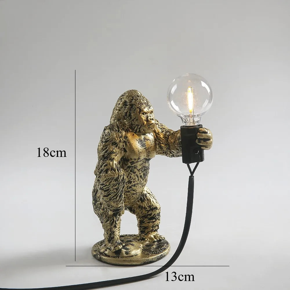 BowLift Angry Gorilla Table Lamp - Bold, Playful Night Light for Your Desk