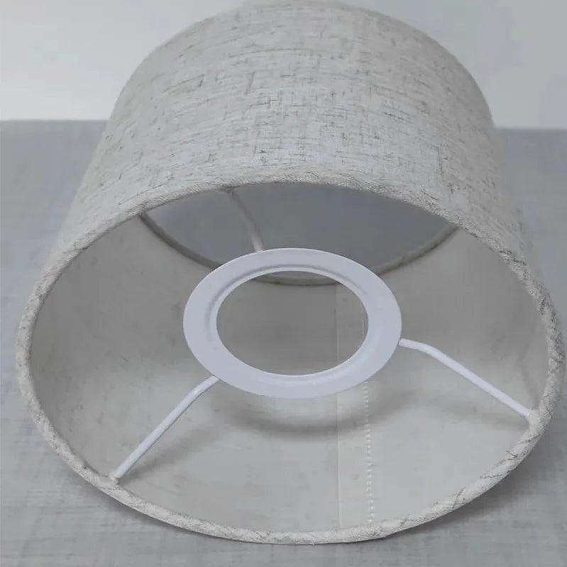 BowLift LinenGlow Linen Lampshade for Table Lamps - Soft Natural Linen Shade