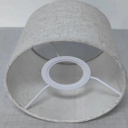 BowLift LinenGlow Linen Lampshade for Table Lamps - Soft Natural Linen Shade