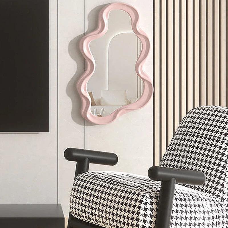 LZINA™ | Spiegelia Decorative Cloud-Shaped Mirror - for Living Room, Bedroom & Bathroom