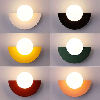 BowLift Half Moon Metal Wall Light – Modern Wall Sconce in 2 Sizes and a Variety of Colors